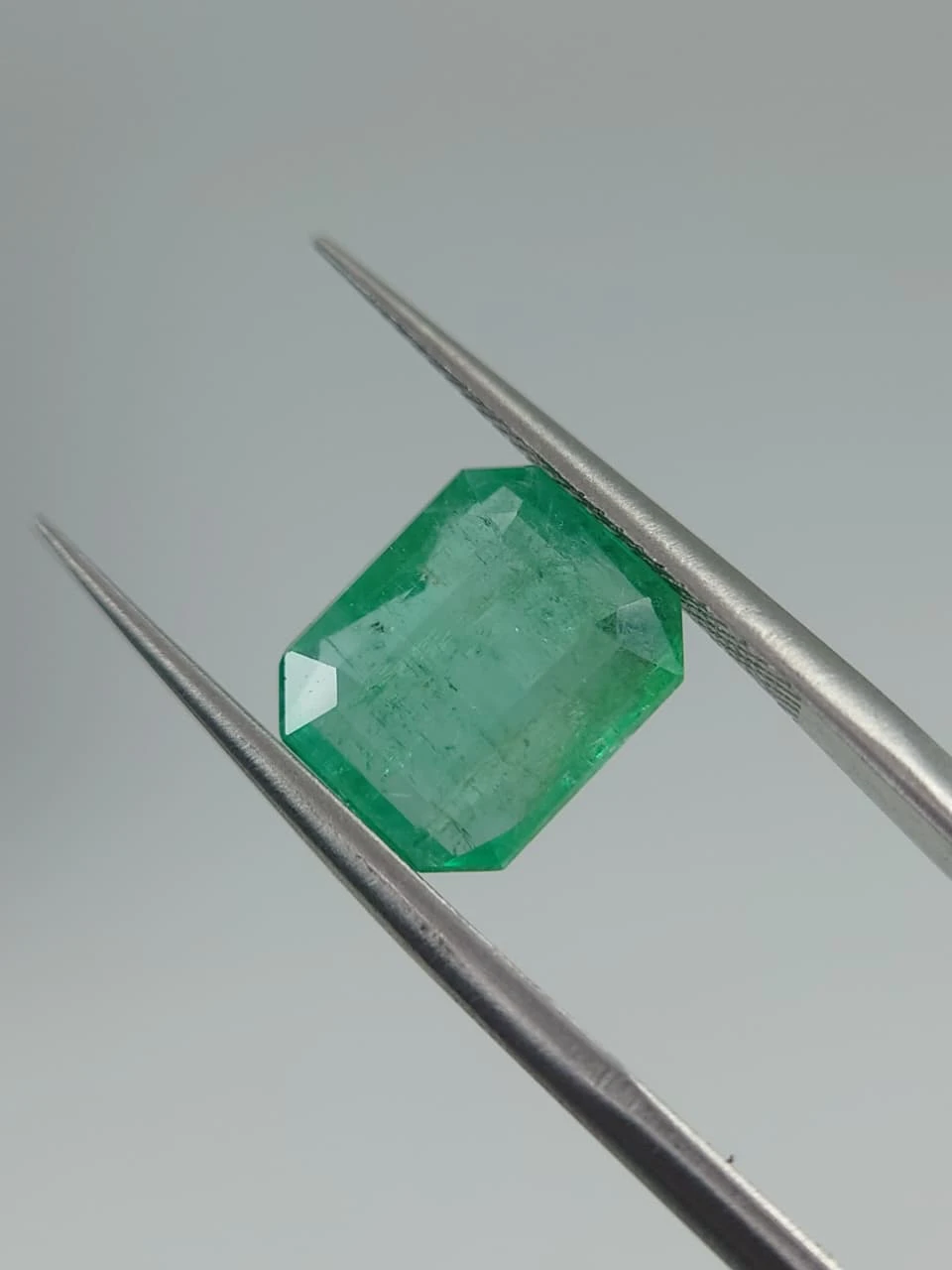 3.14ct Natural Octagon Cut Emerald from Afghanistan — view 2